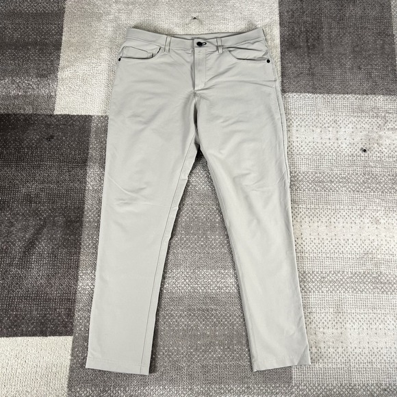 Public Rec Work Day Pants Mens 33X32 Beige Straight Leg Performance - Picture 1 of 10